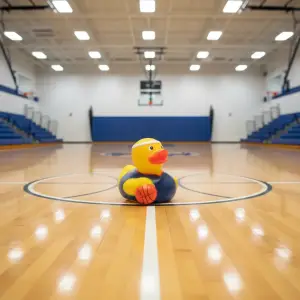 (image for) Basketball Player with Basketball Duck
