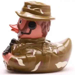 (image for) Bearded Soldier in Camo Duck