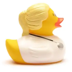 (image for) Blonde Doctor with Stethoscope Duck