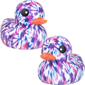 (image for) Purple & Blue Tie Dyed Print Duck