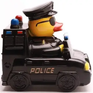 (image for) Police Car Ducky Rubber Duck