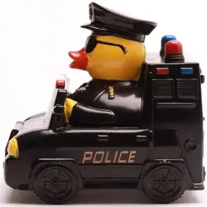 (image for) Police Car Ducky Rubber Duck
