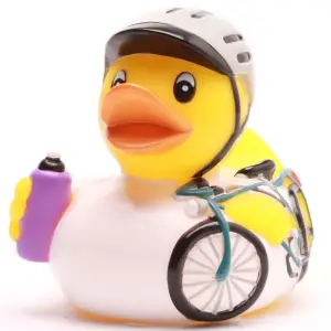 (image for) Cyclist Bicycle Rider Duck