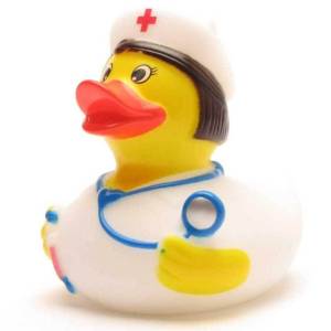(image for) Female Medical Nurse w/ Stethoscope Duck