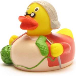 (image for) Knitting Grandma Grannie Duck