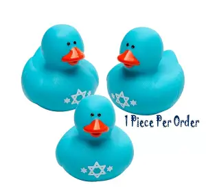 (image for) Blue & White Hanukkah Duck