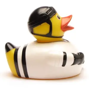 (image for) Hockey Player Duck in Black Uniform