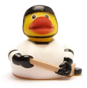 (image for) Hockey Player Duck in Black Uniform