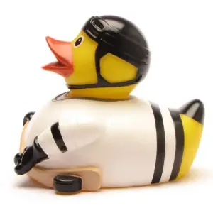 (image for) Hockey Player Duck in Black Uniform