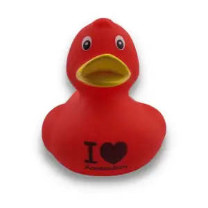 (image for) Red I Love Amsterdam Duck