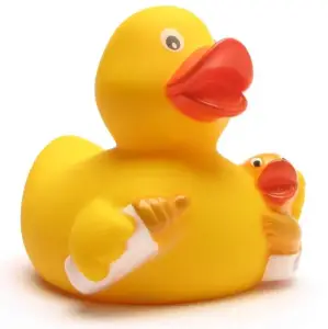 (image for) Mama Duck with Baby & Bottle Duck