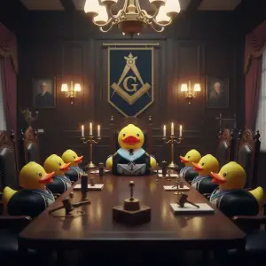(image for) Masonic Freemason Duck