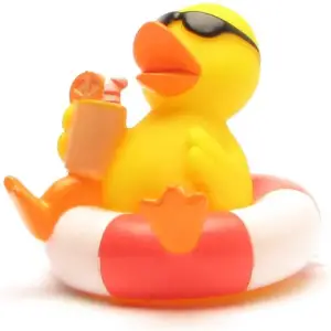 (image for) Pool Duck in a Float Ring