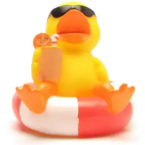 (image for) Pool Duck in a Float Ring