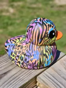 (image for) Rainbow Leopard Print Duck