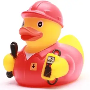 (image for) Electrician Red Duck