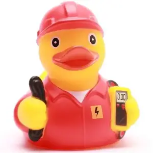 (image for) Electrician Red Duck