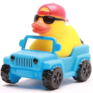 (image for) Duck Driving Blue Jeep