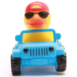 (image for) Duck Driving Blue Jeep