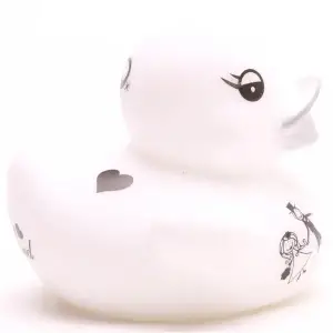 (image for) Just Married Stick Couple Ducks