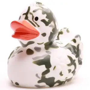 (image for) White Camo Camouflage Duck