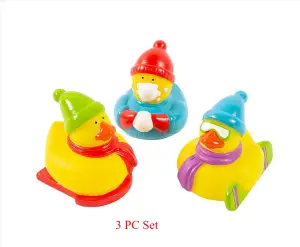 (image for) Winter Fun Sledding Snowboarding 3pc Duck Set