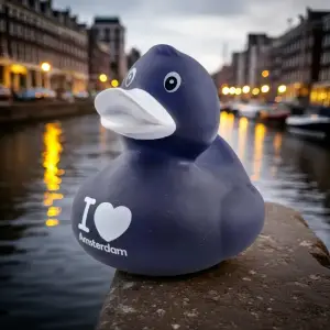 (image for) Blue I Love Amsterdam Duck