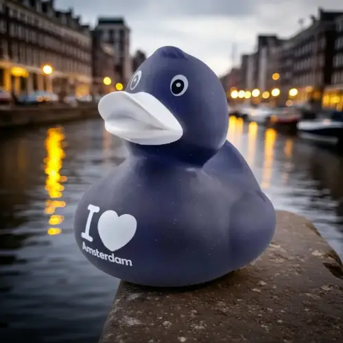 (image for) Blue I Love Amsterdam Duck