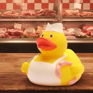 (image for) Butcher w/ Sausages & Cleaver Duck