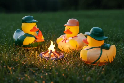 Camper Camping 3pc Duck Set (image for) Camper Camping 3pc Duck Set