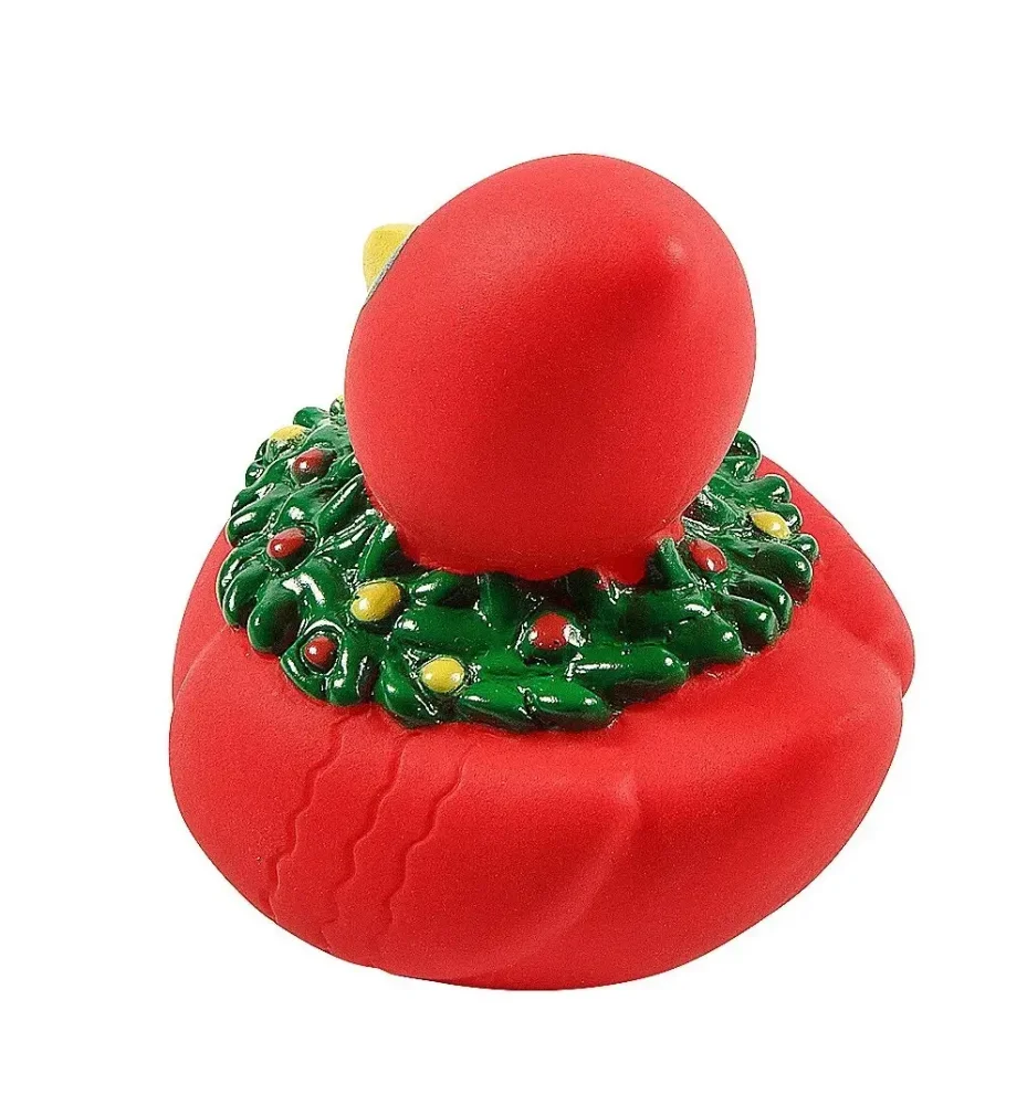 Cardinal with Holiday Wreath Duck