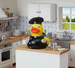 Black Uniform Chef Duck (image for) Black Uniform Chef Duck