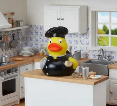 (image for) Black Uniform Chef Duck