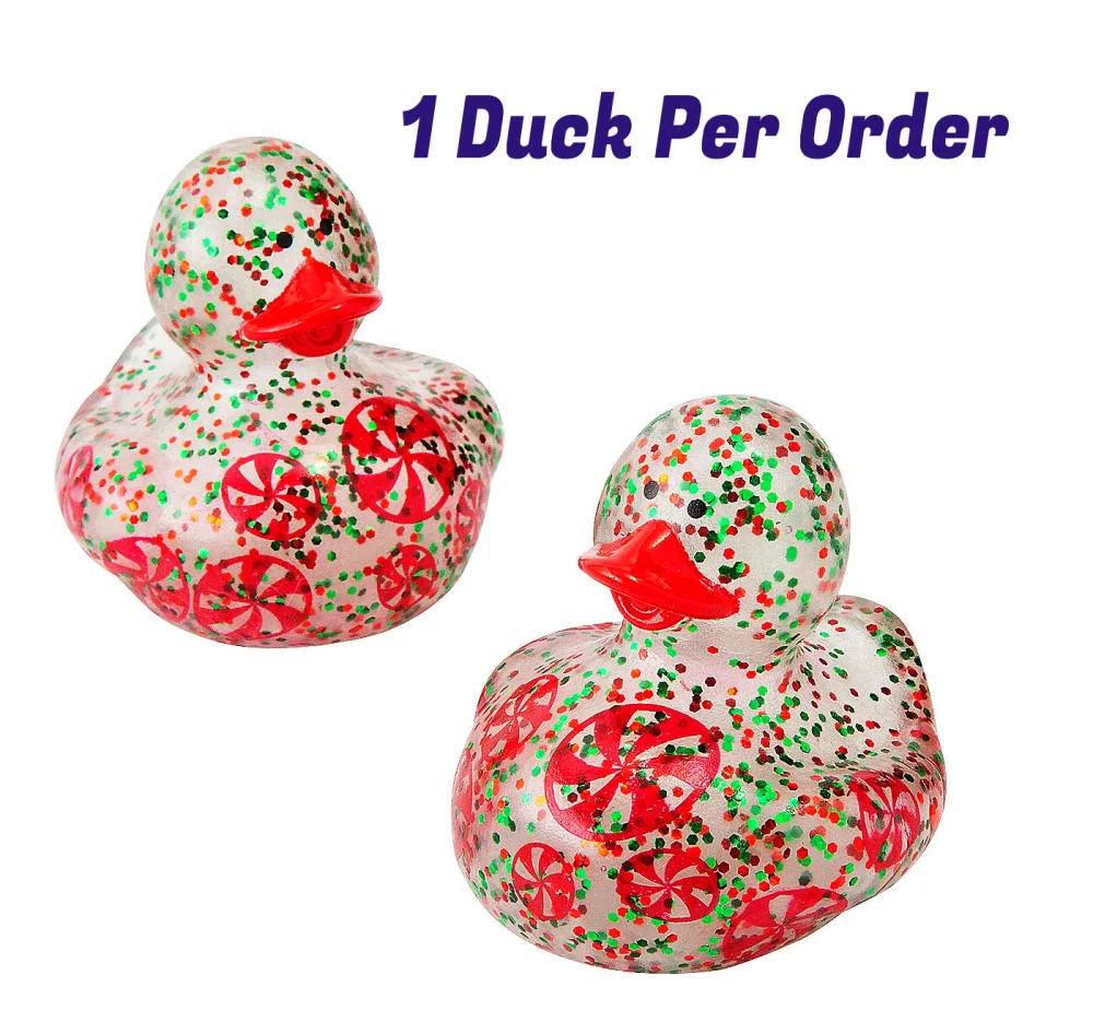 Modal Additional Images for Christmas Glitter Peppermint Candy Duck