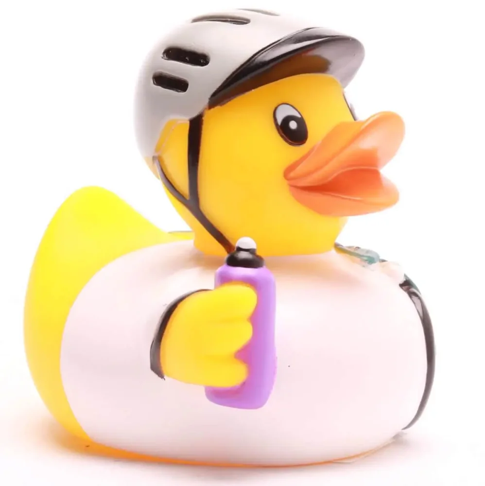 Cyclist Bicycle Rider Duck
