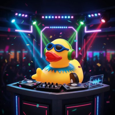 Disc Jockey DJ Duck (image for) Disc Jockey DJ Duck