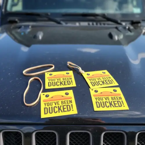 (image for) You've Been Ducked Jeep Ducking Handout Tags for Event 4pc Pack