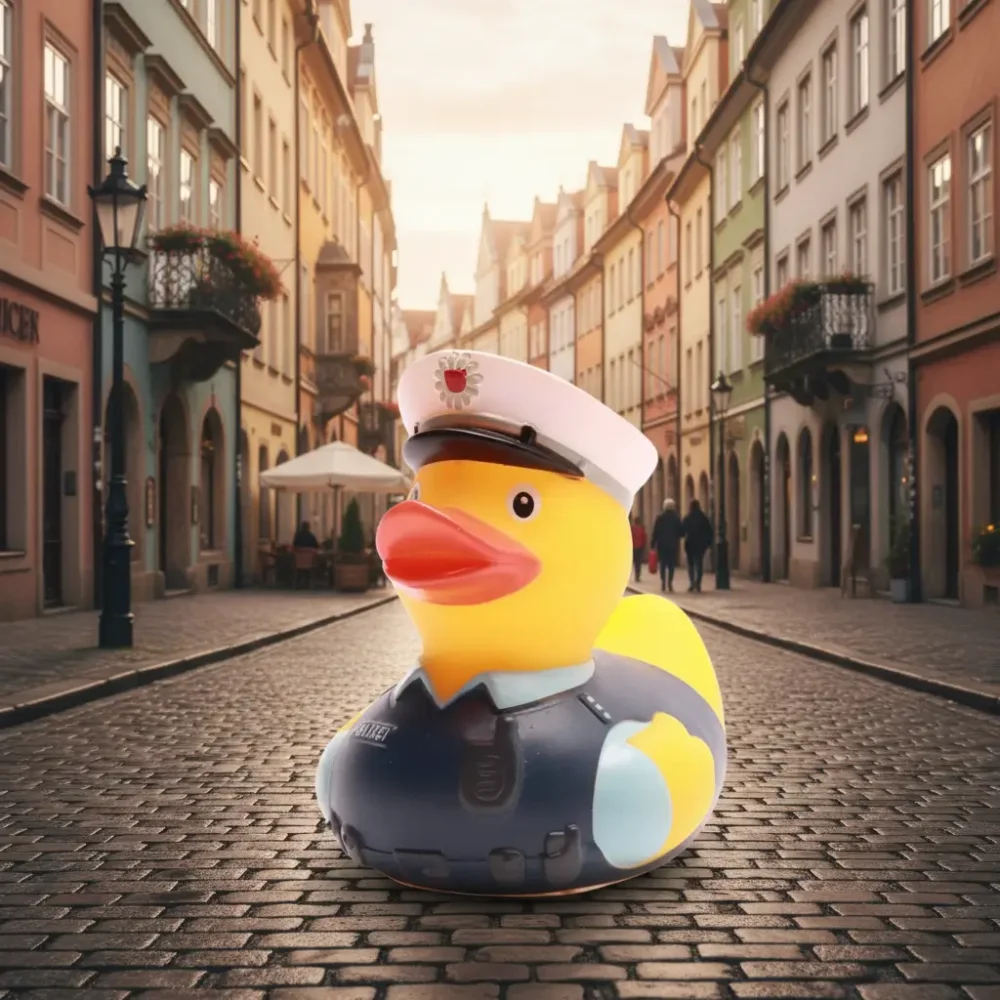 (image for) European Policeman Cop Duck