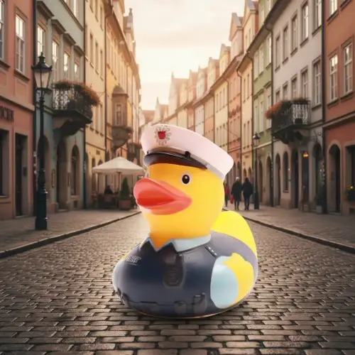 (image for) European Policeman Cop Duck
