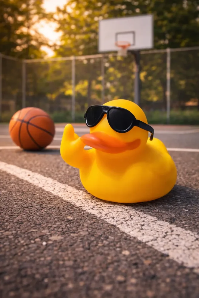(image for) Middle Finger Duck w/ Shades