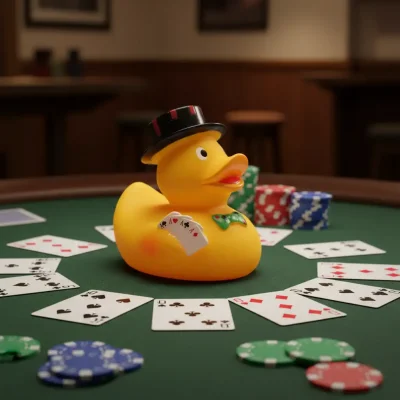 Casino Gambler Cards Duck (image for) Casino Gambler Cards Duck