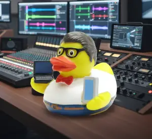 Tech Geek Nerd Duck (image for) Tech Geek Nerd Duck