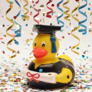 Cap and Gown Grad Graduate Duck (image for) Cap and Gown Grad Graduate Duck