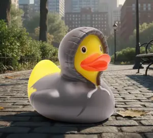 (image for) Gray Hoodie Duck