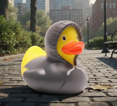 (image for) Gray Hoodie Duck