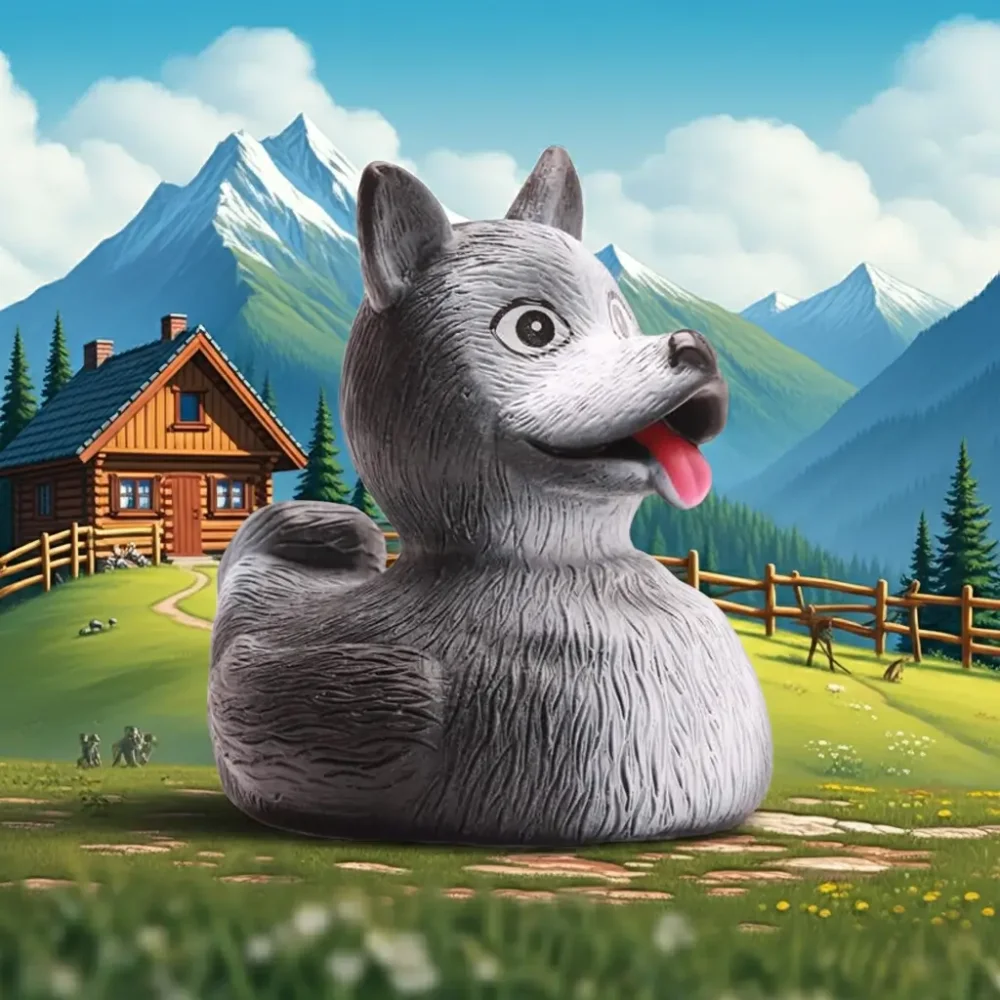 (image for) Husky Dog Duck