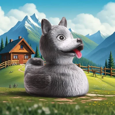 (image for) Husky Dog Duck