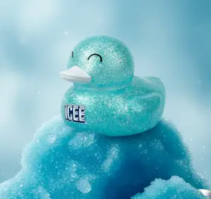 (image for) Blue Glitter Icee Duck