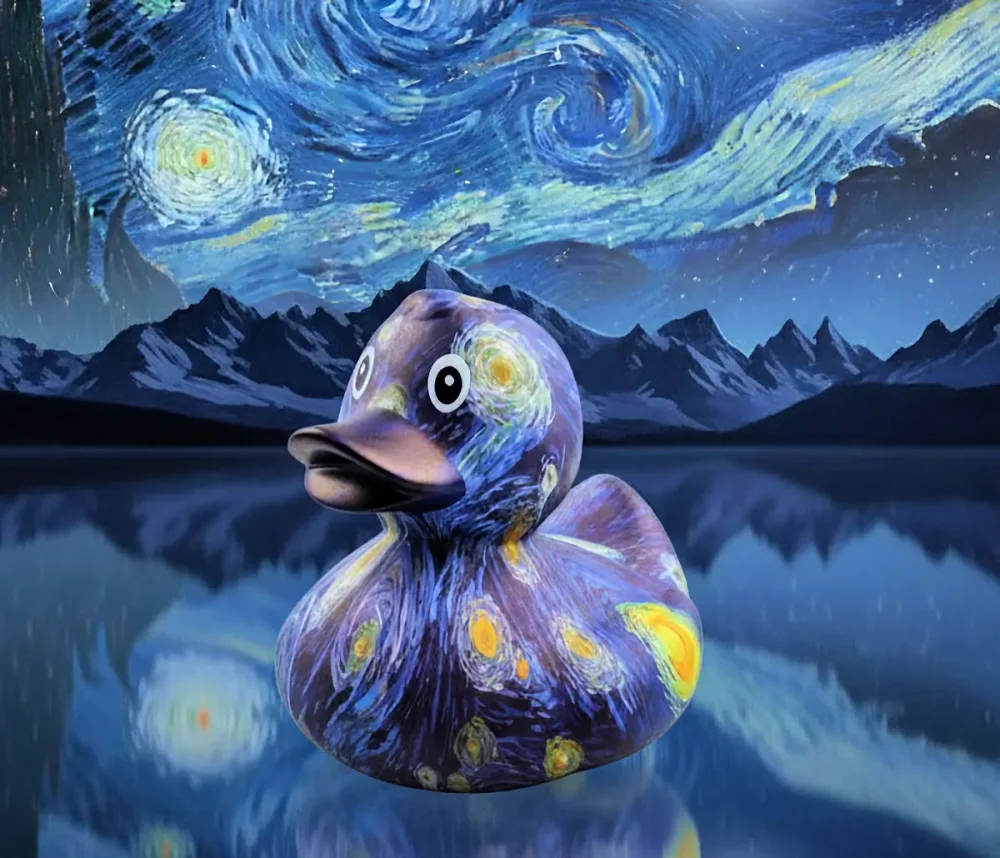 (image for) Starry Night Vincent Van Gogh Duck