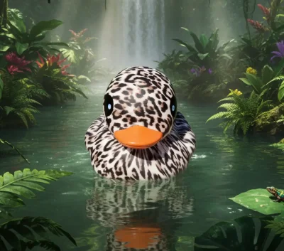 (image for) Leopard Print Duck